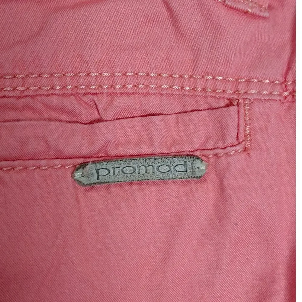 Promod 224-14 Pink Tapered Chino Pants Women Size 4
